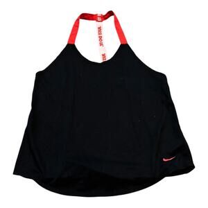 Nike Black Tank Size S Red Bands